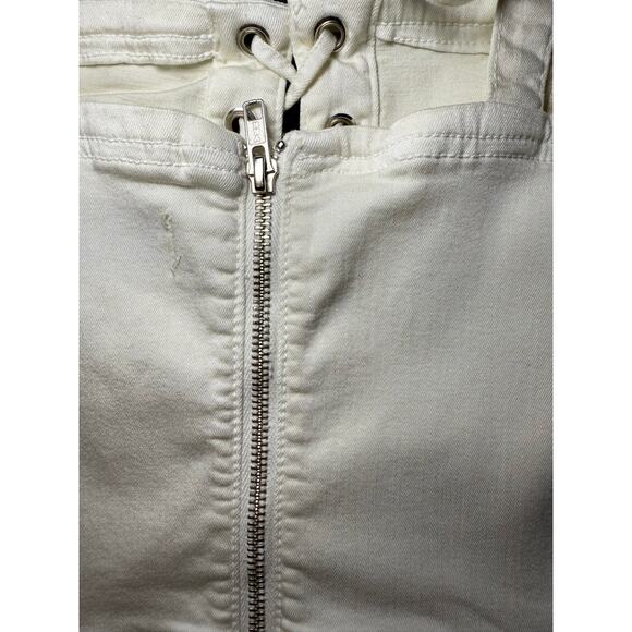 Reformation Lexi Corset Raw Edge Ivory Size 6 Top - Picture 5 of 11